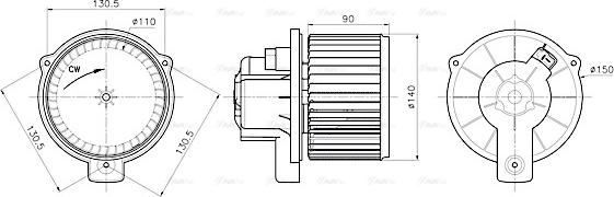 Ava Quality Cooling MC8020 - Ventilatore abitacolo autozon.pro