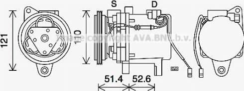 Ava Quality Cooling MCK019 - Compressore, Climatizzatore autozon.pro