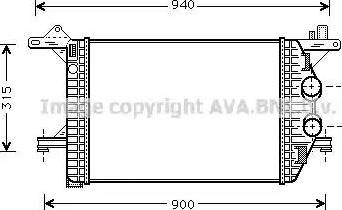 Ava Quality Cooling ME 4172 - Intercooler autozon.pro