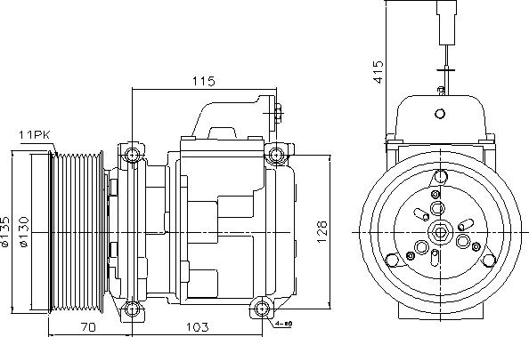 Ava Quality Cooling MEAK356 - Compressore, Climatizzatore autozon.pro