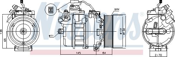 Ava Quality Cooling MEAK357 - Compressore, Climatizzatore autozon.pro