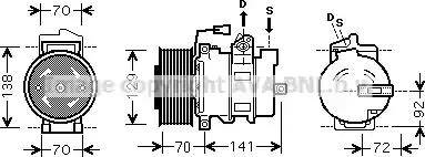 Ava Quality Cooling MEK250 - Compressore, Climatizzatore autozon.pro