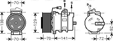 Ava Quality Cooling MEAK250 - Compressore, Climatizzatore autozon.pro