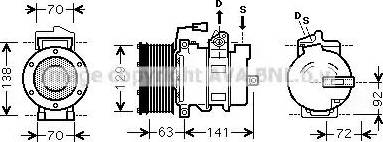 Ava Quality Cooling MEK249 - Compressore, Climatizzatore autozon.pro