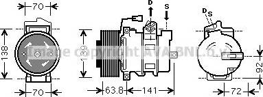 Ava Quality Cooling MEK239 - Compressore, Climatizzatore autozon.pro