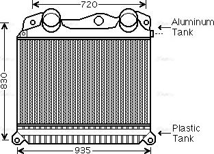 Ava Quality Cooling MN 4056 - Intercooler autozon.pro