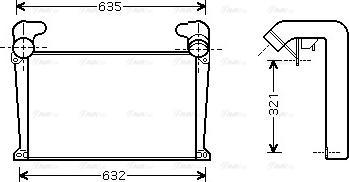 Ava Quality Cooling MN 4034 - Intercooler autozon.pro