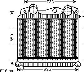 Ava Quality Cooling MN4076 - Intercooler autozon.pro