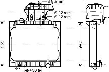 Ava Quality Cooling MN 2043 - Radiatore, Raffreddamento motore autozon.pro