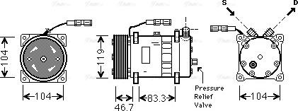 Ava Quality Cooling MNAK048 - Compressore, Climatizzatore autozon.pro