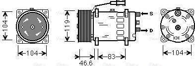 Ava Quality Cooling MNAK061 - Compressore, Climatizzatore autozon.pro