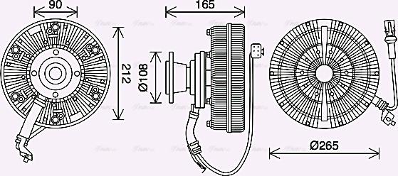 Ava Quality Cooling MNC094 - Giunto di collegamento, Ventilatore radiatore autozon.pro