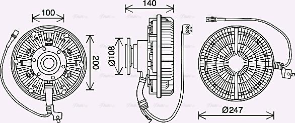 Ava Quality Cooling MNC093 - Giunto di collegamento, Ventilatore radiatore autozon.pro