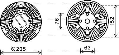 Ava Quality Cooling MNC067 - Giunto di collegamento, Ventilatore radiatore autozon.pro