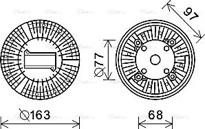 Ava Quality Cooling MNC089 - Giunto di collegamento, Ventilatore radiatore autozon.pro