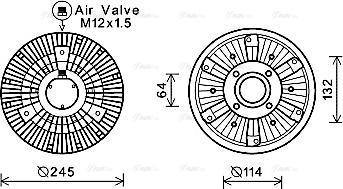 Ava Quality Cooling MNC085 - Giunto di collegamento, Ventilatore radiatore autozon.pro