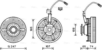 Ava Quality Cooling MNC070 - Giunto di collegamento, Ventilatore radiatore autozon.pro