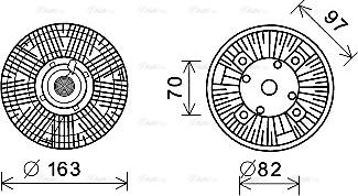 Ava Quality Cooling MNC073 - Giunto di collegamento, Ventilatore radiatore autozon.pro