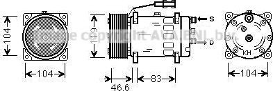 Ava Quality Cooling MNK061 - Compressore, Climatizzatore autozon.pro