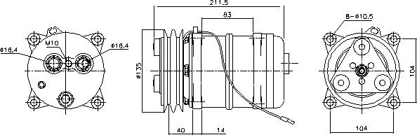 Ava Quality Cooling MNK163 - Compressore, Climatizzatore autozon.pro