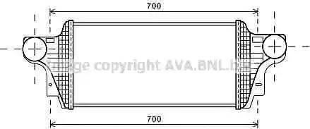 Ava Quality Cooling MS 4549 - Intercooler autozon.pro