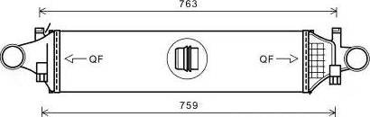 Ava Quality Cooling MS4659 - Intercooler autozon.pro