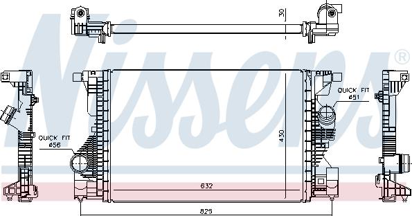 Ava Quality Cooling MS4808 - Intercooler autozon.pro