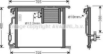 Ava Quality Cooling MSA5467 - Condensatore, Climatizzatore autozon.pro