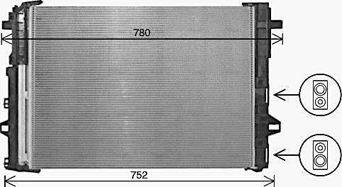 Ava Quality Cooling MS5716D - Condensatore, Climatizzatore autozon.pro