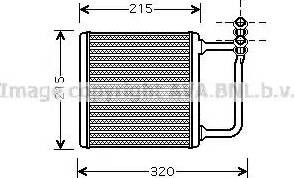 Ava Quality Cooling MS 6451 - Scambiatore calore, Riscaldamento abitacolo autozon.pro