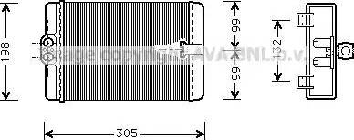 Ava Quality Cooling MS 6186 - Scambiatore calore, Riscaldamento abitacolo autozon.pro