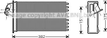 Ava Quality Cooling MS 6355 - Scambiatore calore, Riscaldamento abitacolo autozon.pro