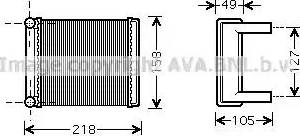 Ava Quality Cooling MS 6385 - Scambiatore calore, Riscaldamento abitacolo autozon.pro