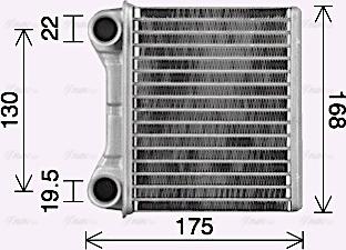 Ava Quality Cooling MS6762 - Scambiatore calore, Riscaldamento abitacolo autozon.pro