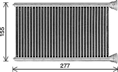 Ava Quality Cooling MS6780 - Scambiatore calore, Riscaldamento abitacolo autozon.pro