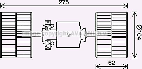 Ava Quality Cooling MS8692 - Elettromotore, Ventilatore abitacolo autozon.pro