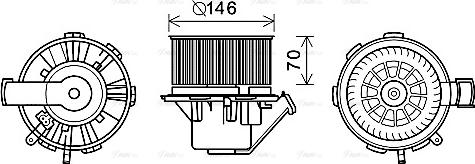 Ava Quality Cooling MS8648 - Ventilatore abitacolo autozon.pro