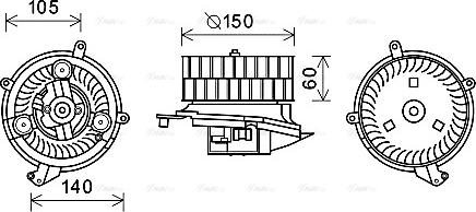 Ava Quality Cooling MS8623 - Ventilatore abitacolo autozon.pro