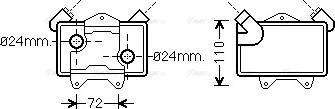 Ava Quality Cooling MS 3477 - Radiatore olio, Olio motore autozon.pro