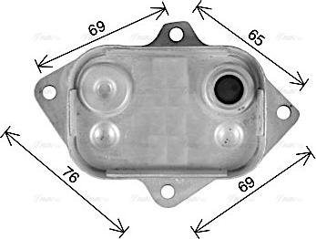 Ava Quality Cooling MS3743 - Radiatore olio, Olio motore autozon.pro