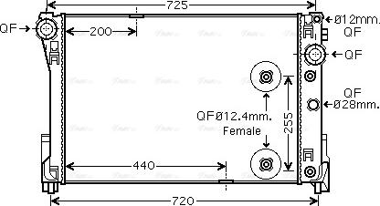 Ava Quality Cooling MS2491 - Radiatore, Raffreddamento motore autozon.pro