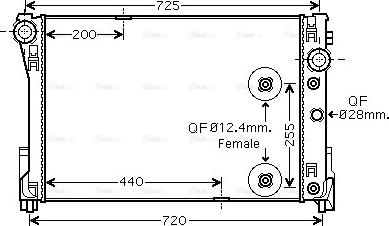 Ava Quality Cooling MS 2452 - Radiatore, Raffreddamento motore autozon.pro