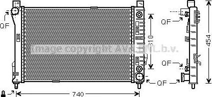 Ava Quality Cooling MS 2464 - Radiatore, Raffreddamento motore autozon.pro