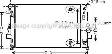 Ava Quality Cooling MS 2460 - Radiatore, Raffreddamento motore autozon.pro