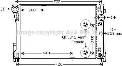 Ava Quality Cooling MS 2475 - Radiatore, Raffreddamento motore autozon.pro