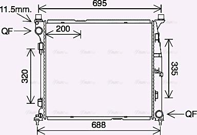 Ava Quality Cooling MS2695 - Radiatore, Raffreddamento motore autozon.pro
