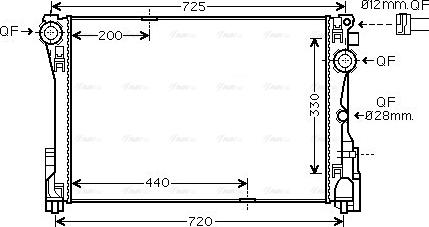 Ava Quality Cooling MS2693 - Radiatore, Raffreddamento motore autozon.pro