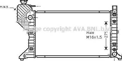 Ava Quality Cooling MS 2182 - Radiatore, Raffreddamento motore autozon.pro