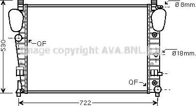 Ava Quality Cooling MS 2309 - Radiatore, Raffreddamento motore autozon.pro