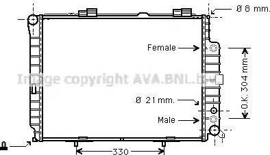 Ava Quality Cooling MS 2305 - Radiatore, Raffreddamento motore autozon.pro